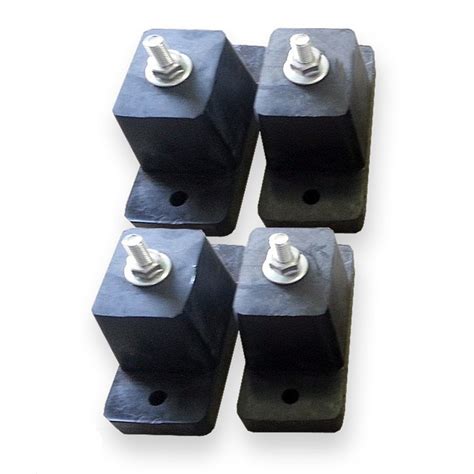 rubber vibration absorber set for ductless mini split systems